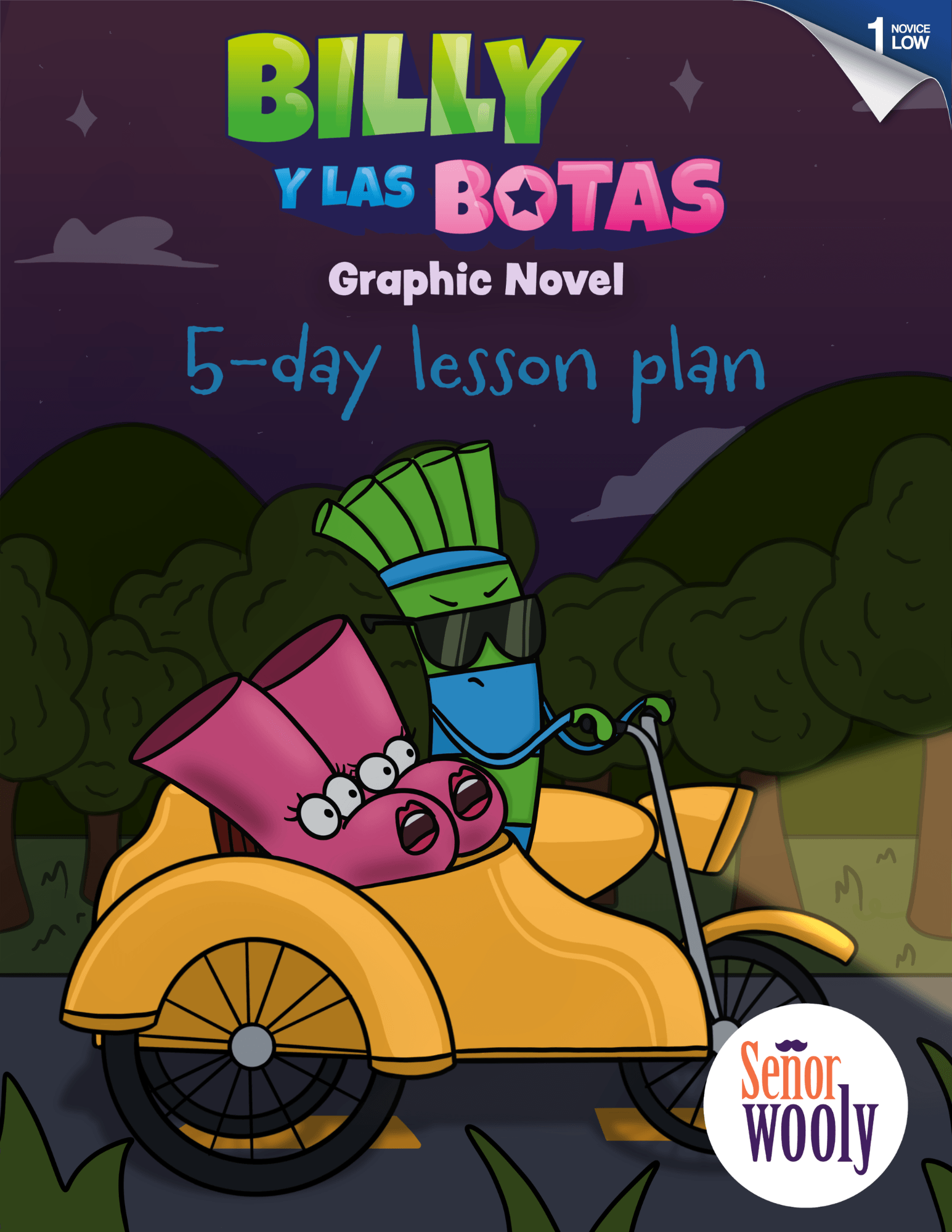 Billy y las Botas Novice Low Graphic Novel 5-day Lesson Plan