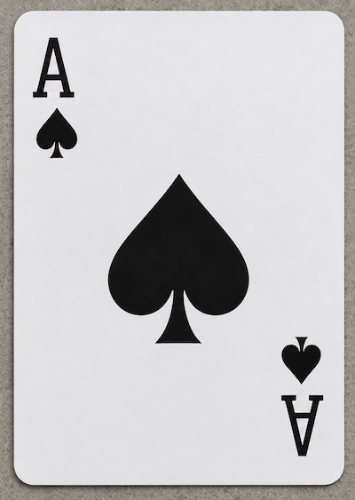 Ace playing card