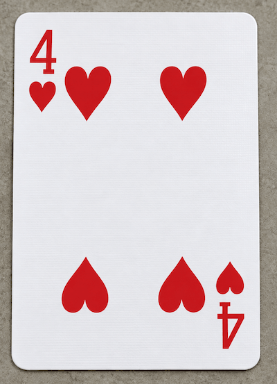 Four playing card